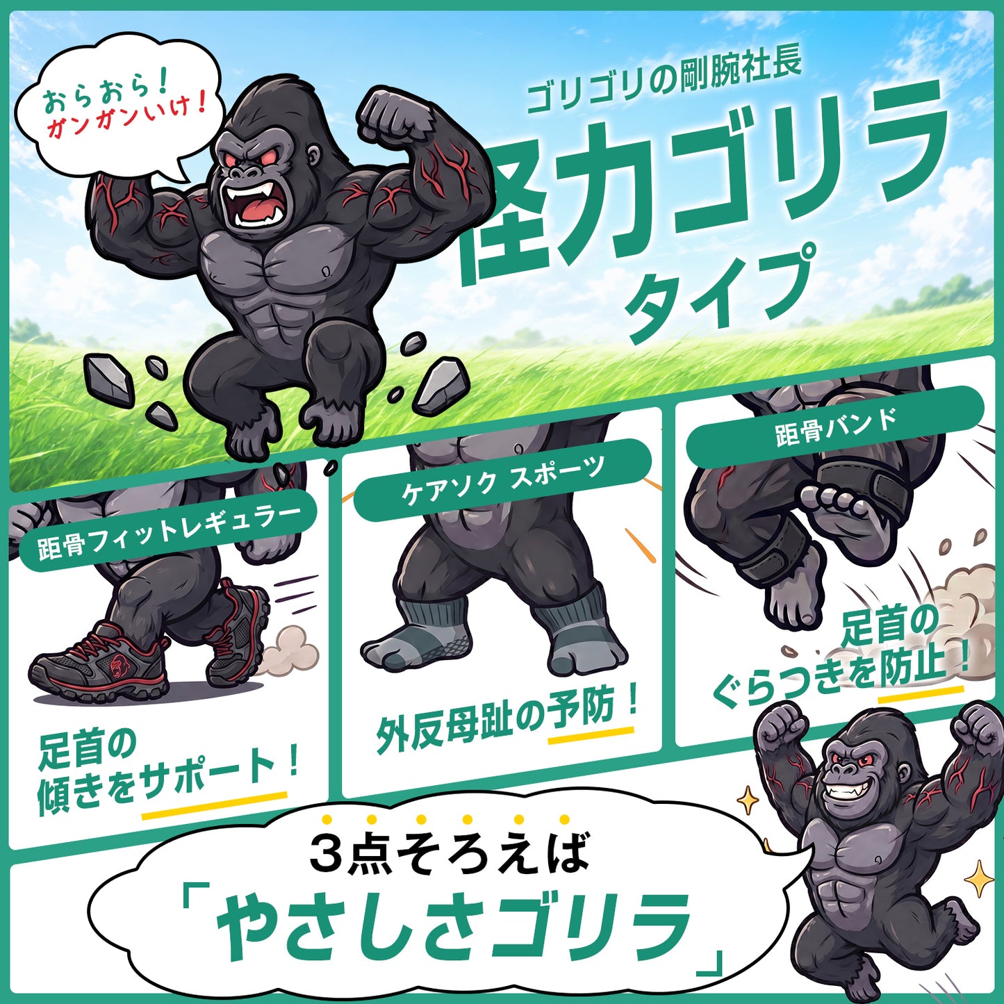 【TBTI診断（OFS）】怪力ゴリラセット